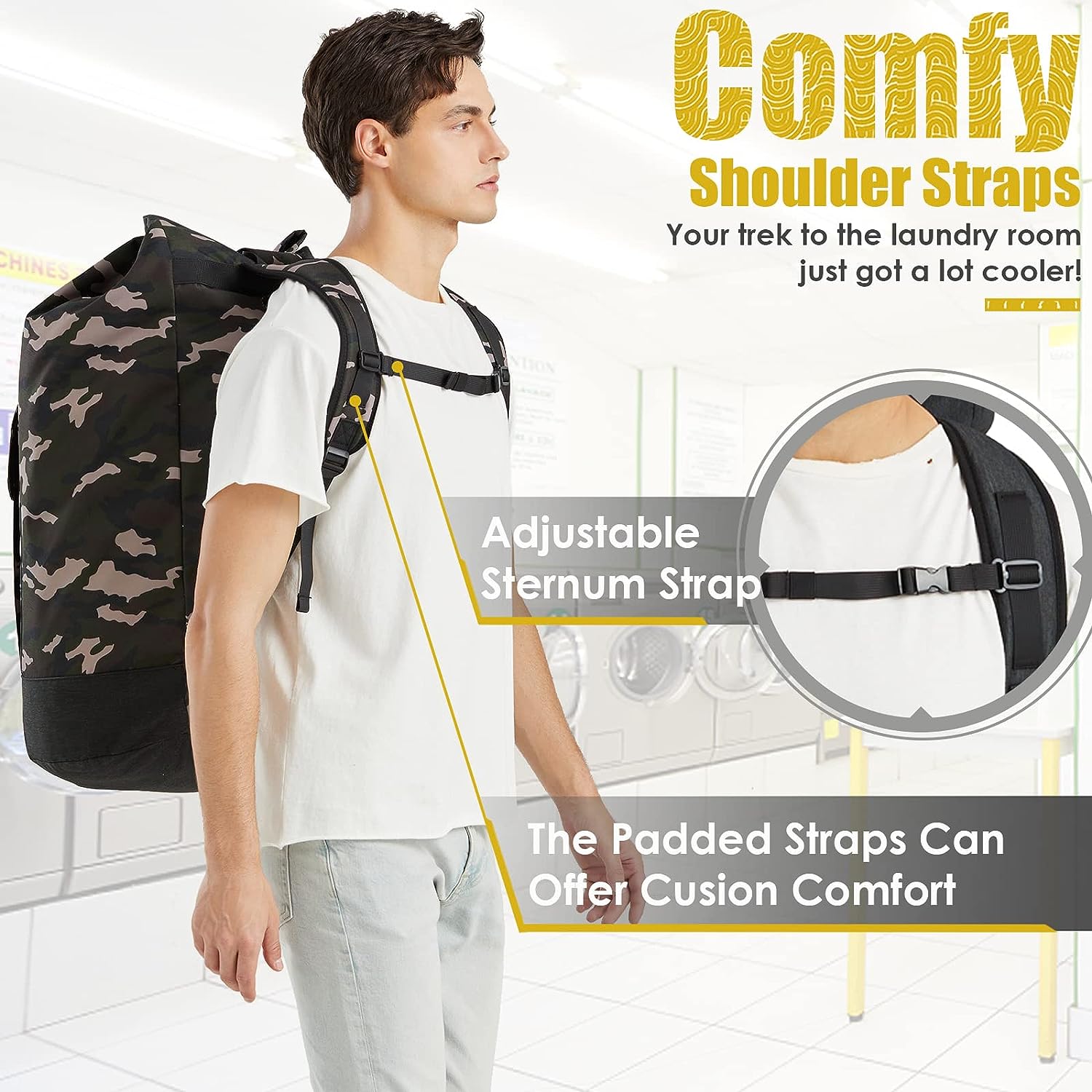 backpack laundry bag for college review