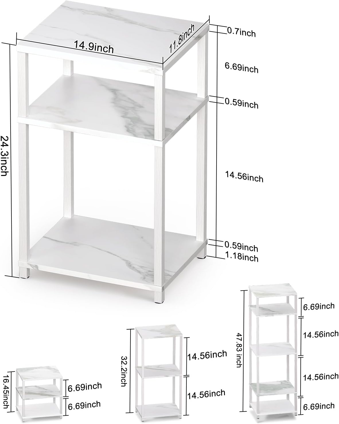 woodynlux end table night stand set review